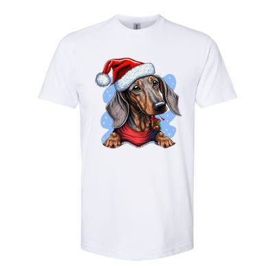 Dachshund Christmas Gift Softstyle CVC T-Shirt