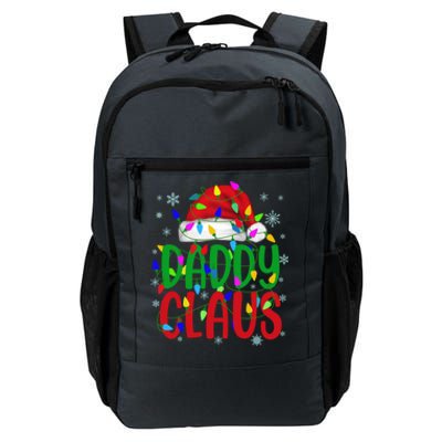 Daddy Claus Gift Christmas Lights Pajama Matching Family Cute Gift Daily Commute Backpack