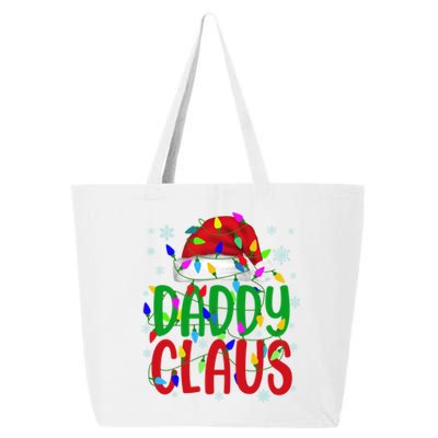 Daddy Claus Gift Christmas Lights Pajama Matching Family Cute Gift 25L Jumbo Tote