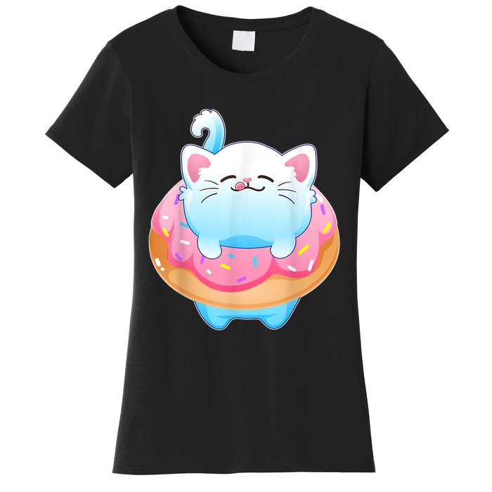 Donut Cat Gifts For Kitty Lovers S Women's T-Shirt