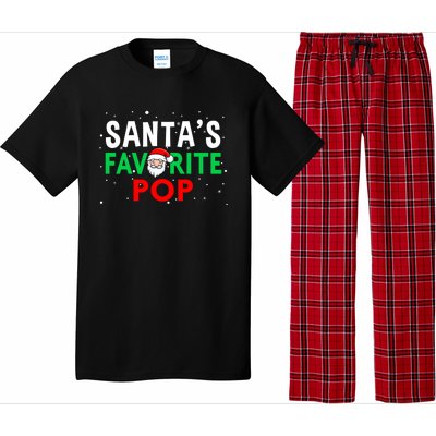 Dad Christmas Gift SantaS Favorite Pop Gift Pajama Set