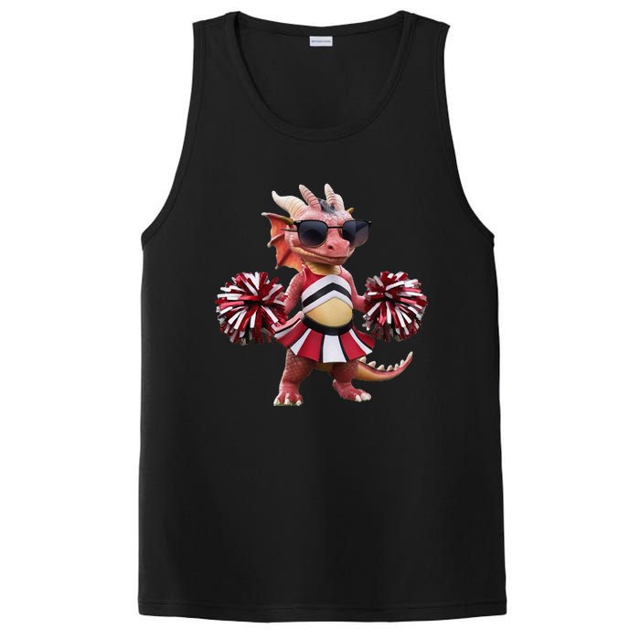 Dragon Cheerleader Gift Idea Fashion Custom Graphic PosiCharge Competitor Tank