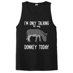 Donkey Cute Gift Only Talking To My Donkey Gift PosiCharge Competitor Tank