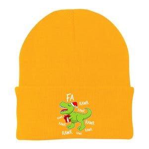 Dinosaur Christmas Gift Fa Ra Rawr Tree Rex Xmas Gift Great Gift Knit Cap Winter Beanie