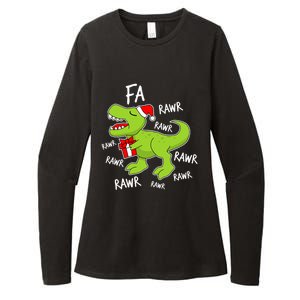 Dinosaur Christmas Gift Fa Ra Rawr Tree Rex Xmas Gift Great Gift Womens CVC Long Sleeve Shirt