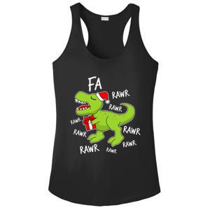 Dinosaur Christmas Gift Fa Ra Rawr Tree Rex Xmas Gift Great Gift Ladies PosiCharge Competitor Racerback Tank