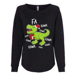 Dinosaur Christmas Gift Fa Ra Rawr Tree Rex Xmas Gift Great Gift Womens California Wash Sweatshirt