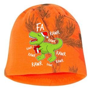 Dinosaur Christmas Gift Fa Ra Rawr Tree Rex Xmas Gift Great Gift Kati - Camo Knit Beanie