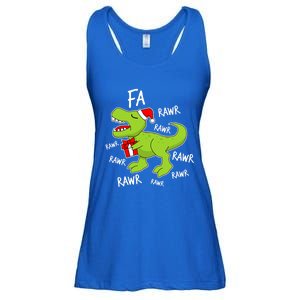 Dinosaur Christmas Gift Fa Ra Rawr Tree Rex Xmas Gift Great Gift Ladies Essential Flowy Tank