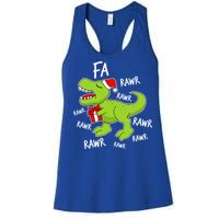 Dinosaur Christmas Gift Fa Ra Rawr Tree Rex Xmas Gift Great Gift Women's Racerback Tank