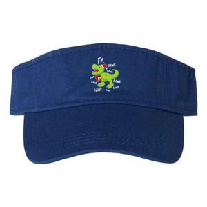 Dinosaur Christmas Gift Fa Ra Rawr Tree Rex Xmas Gift Great Gift Valucap Bio-Washed Visor