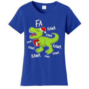 Dinosaur Christmas Gift Fa Ra Rawr Tree Rex Xmas Gift Great Gift Women's T-Shirt