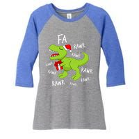 Dinosaur Christmas Gift Fa Ra Rawr Tree Rex Xmas Gift Great Gift Women's Tri-Blend 3/4-Sleeve Raglan Shirt