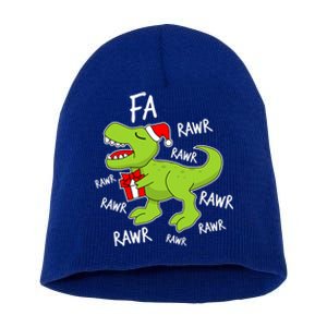 Dinosaur Christmas Gift Fa Ra Rawr Tree Rex Xmas Gift Great Gift Short Acrylic Beanie