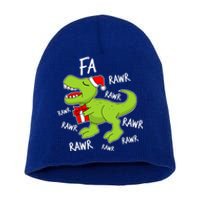 Dinosaur Christmas Gift Fa Ra Rawr Tree Rex Xmas Gift Great Gift Short Acrylic Beanie