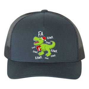 Dinosaur Christmas Gift Fa Ra Rawr Tree Rex Xmas Gift Great Gift Yupoong Adult 5-Panel Trucker Hat