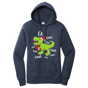 Dinosaur Christmas Gift Fa Ra Rawr Tree Rex Xmas Gift Great Gift Women's Pullover Hoodie