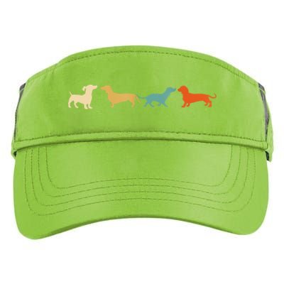 Dachshund Cute Gift Vintage Retro Wiener Dog Tee Gift Adult Drive Performance Visor