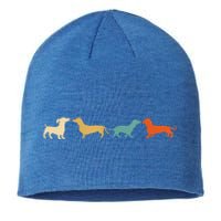 Dachshund Cute Gift Vintage Retro Wiener Dog Tee Gift Sustainable Beanie