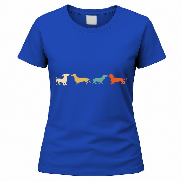 Dachshund Cute Gift Vintage Retro Wiener Dog Tee Gift Women's T-Shirt