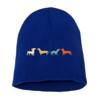 Dachshund Cute Gift Vintage Retro Wiener Dog Tee Gift Short Acrylic Beanie