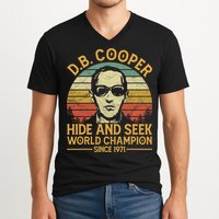 D.B. Coopers Hide And Seek Champion Since 1971 Db Cooper V-Neck T-Shirt