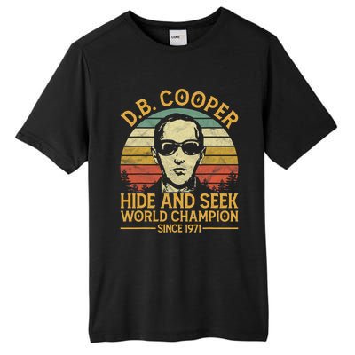 D.B. Coopers Hide And Seek Champion Since 1971 Db Cooper Tall Fusion ChromaSoft Performance T-Shirt