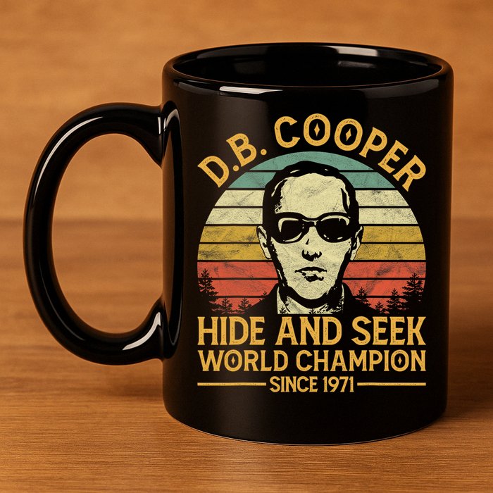 D.B. Coopers Hide And Seek Champion Since 1971 Db Cooper 11oz C Handle Ceramic Mug