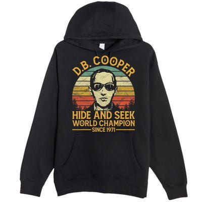 D.B. Coopers Hide And Seek Champion Since 1971 Db Cooper Premium Pullover Hoodie