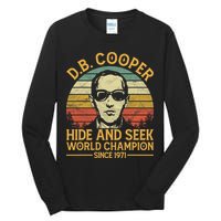 D.B. Coopers Hide And Seek Champion Since 1971 Db Cooper Tall Long Sleeve T-Shirt