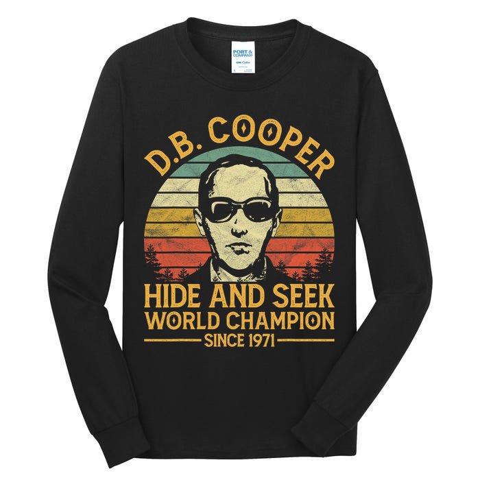 D.B. Coopers Hide And Seek Champion Since 1971 Db Cooper Tall Long Sleeve T-Shirt