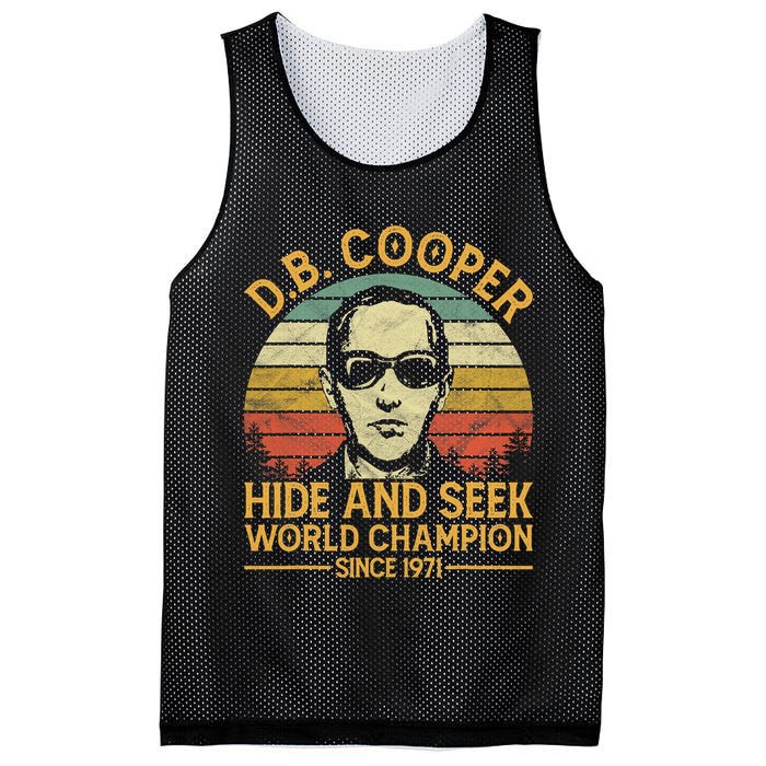 D.B. Coopers Hide And Seek Champion Since 1971 Db Cooper Mesh Reversible Basketball Jersey Tank