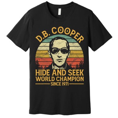D.B. Coopers Hide And Seek Champion Since 1971 Db Cooper Premium T-Shirt