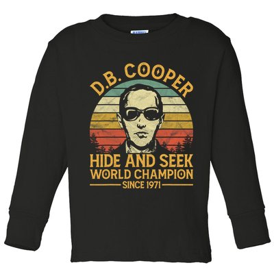 D.B. Coopers Hide And Seek Champion Since 1971 Db Cooper Toddler Long Sleeve Shirt