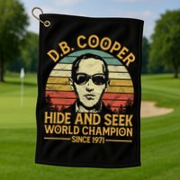 D.B. Coopers Hide And Seek Champion Since 1971 Db Cooper Golf Towel