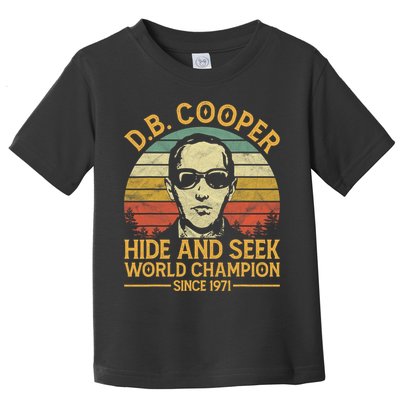 D.B. Coopers Hide And Seek Champion Since 1971 Db Cooper Toddler T-Shirt