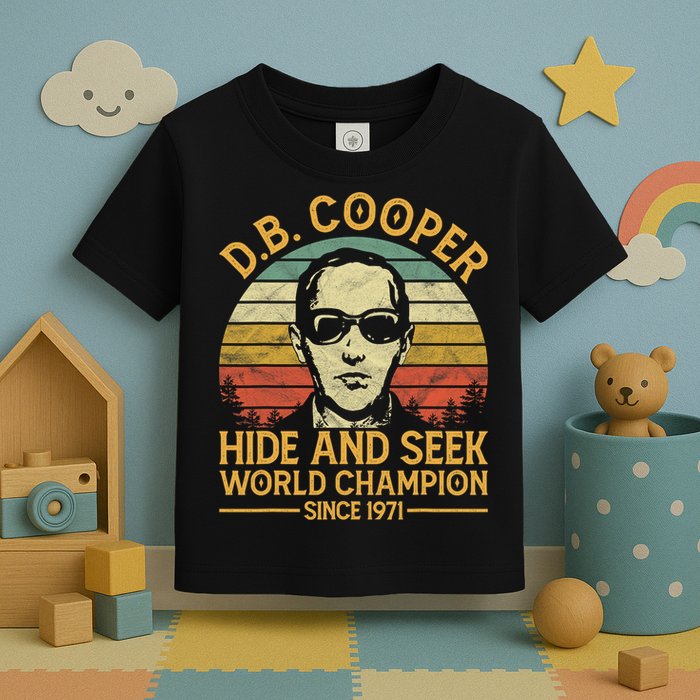D.B. Coopers Hide And Seek Champion Since 1971 Db Cooper Toddler T-Shirt