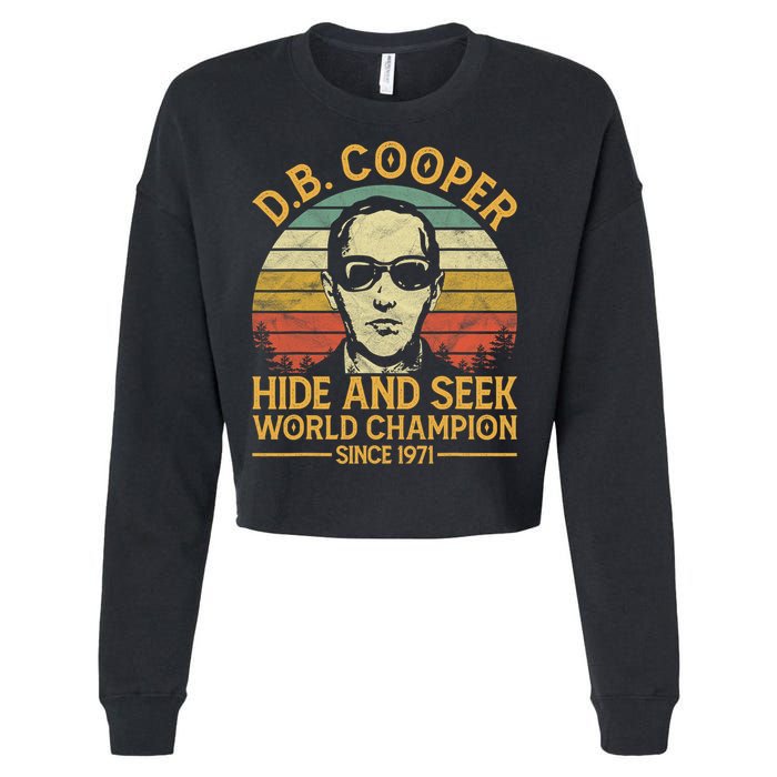 D.B. Coopers Hide And Seek Champion Since 1971 Db Cooper Cropped Pullover Crew