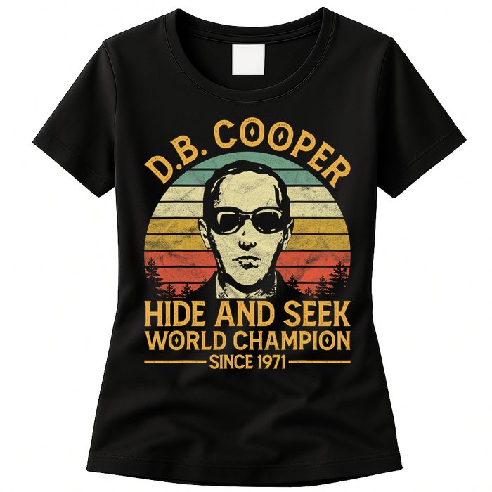 D.B. Coopers Hide And Seek Champion Since 1971 Db Cooper Womens T-Shirt