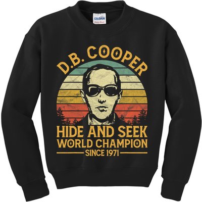 D.B. Coopers Hide And Seek Champion Since 1971 Db Cooper Kids Sweatshirt