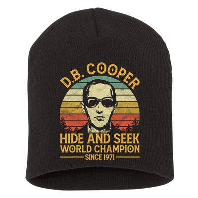 D.B. Coopers Hide And Seek Champion Since 1971 Db Cooper Short Acrylic Beanie