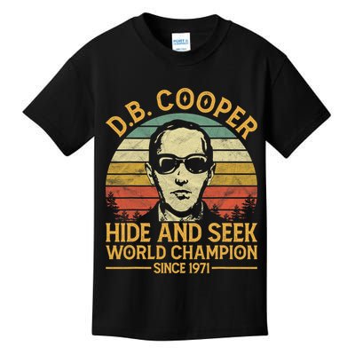 D.B. Coopers Hide And Seek Champion Since 1971 Db Cooper Kids T-Shirt