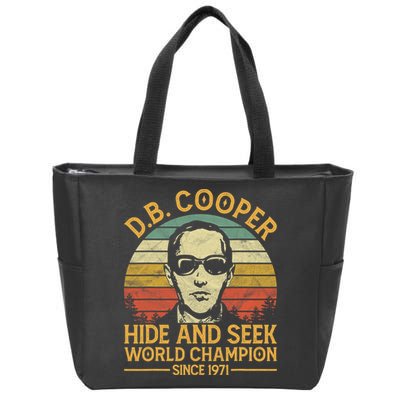 D.B. Coopers Hide And Seek Champion Since 1971 Db Cooper Zip Tote Bag