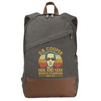 D.B. Coopers Hide And Seek Champion Since 1971 Db Cooper Cotton Canvas Backpack