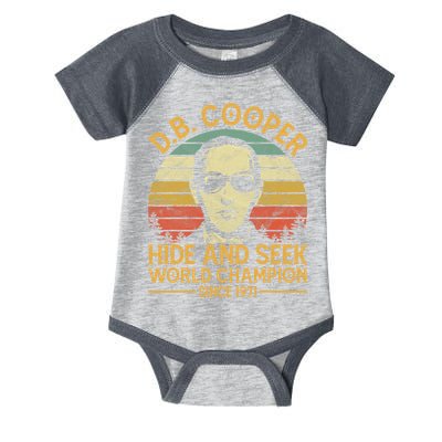 D.B. Coopers Hide And Seek Champion Since 1971 Db Cooper Infant Baby Jersey Bodysuit