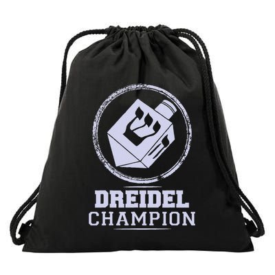 Dreidel Champion Hannukah Drawstring Bag