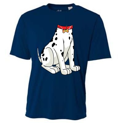 Dalmatian Costume Halloween Dog Print Women Cooling Performance Crew T-Shirt