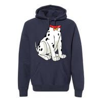 Dalmatian Costume Halloween Dog Print Women Premium Hoodie