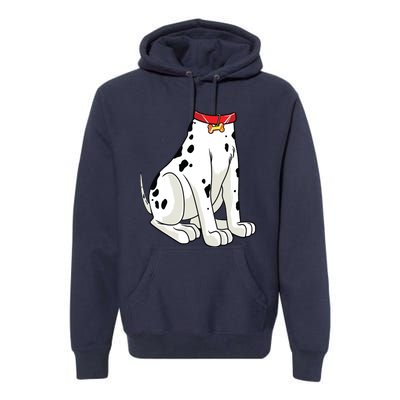 Dalmatian Costume Halloween Dog Print Women Premium Hoodie