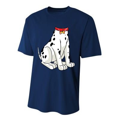 Dalmatian Costume Halloween Dog Print Women Performance Sprint T-Shirt